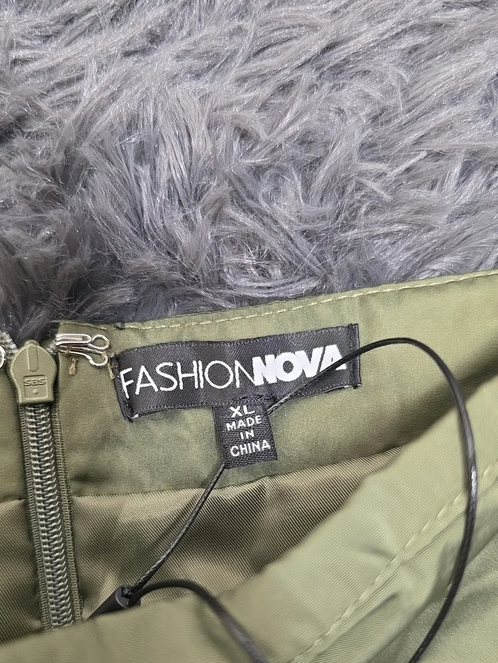 Fashion Nova- Just Like Heaven Low Slung Mini Skirt In Olive Green. Size XL. NWT